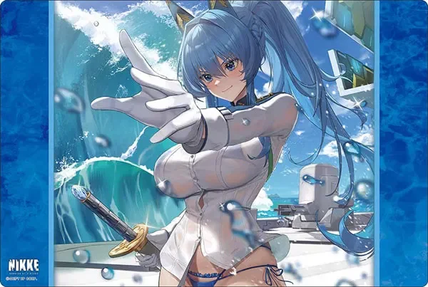 Goddess of Victory: Nikke Playmat: Playmat Collection - Helm: Aquamarine (52 x 35 cm : Thickness: 2 mm)